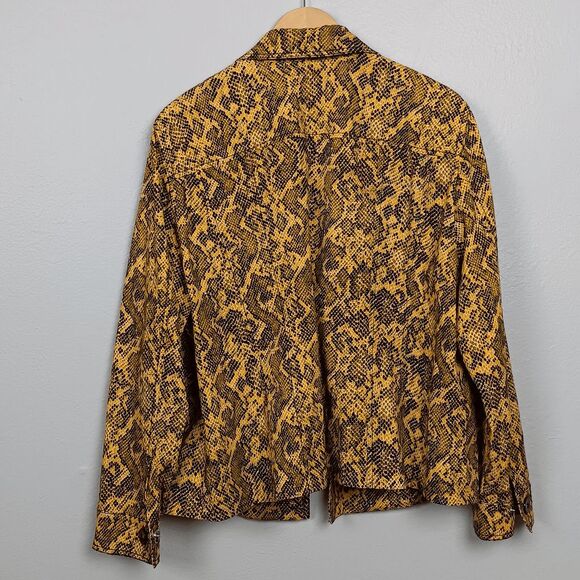 Stephan Janson Woman’s Animal Print Jacket Size 56 US 20 Vintage Made in italy - Picture 4 of 9